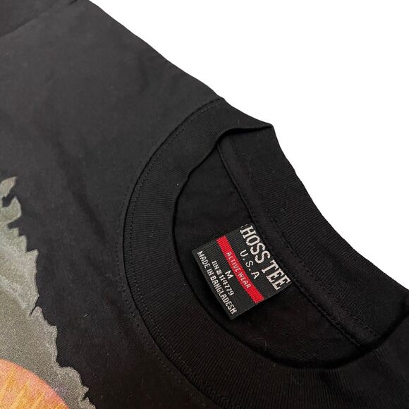 Jesus Tee Vintage Mens M Black Hopeless Dark USA Light Answer Hoss Prayers Saint - Picture 4 of 9